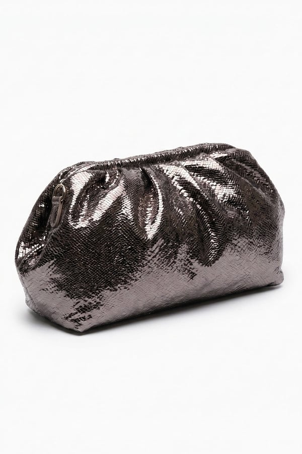 56-508-6-PLATIN DESENLIUVERA Platin Desenli Kadın Clutch Çanta