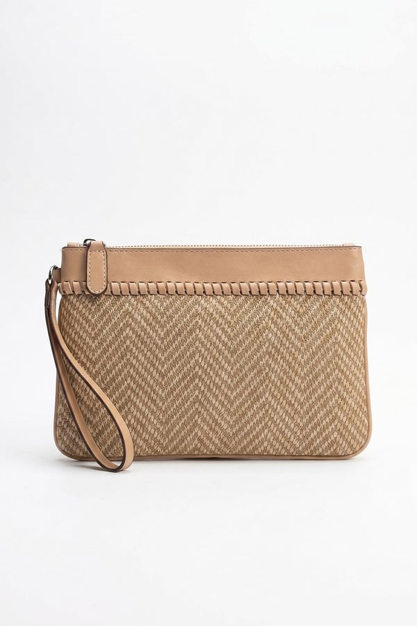 11-YK4803-1-VIZON DESENLIZENIX Vizon Desenli Kadın Clutch Çanta
