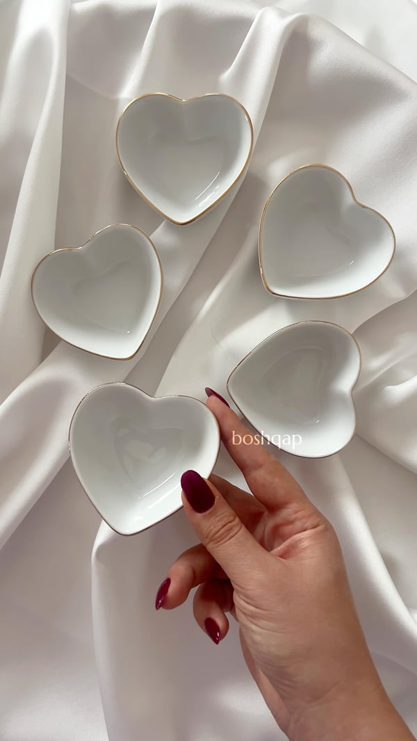 Lovely Porselen Gold Yaldızlı  6'lı Mini Sunumluk 