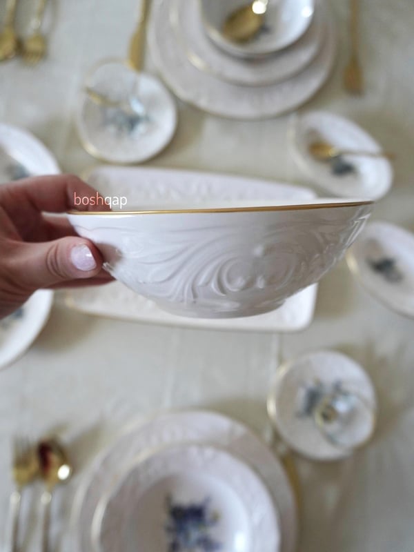 Alya 6 Kişilik 47 Parça Yemek Kahvaltı ve Pasta seti