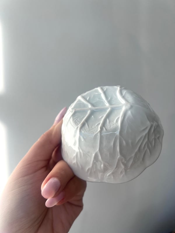 Sarmaşık Desen Outlet 7 Adet Porselen Yaldızlı Mini Kayık Sunum Kasesi Beyaz