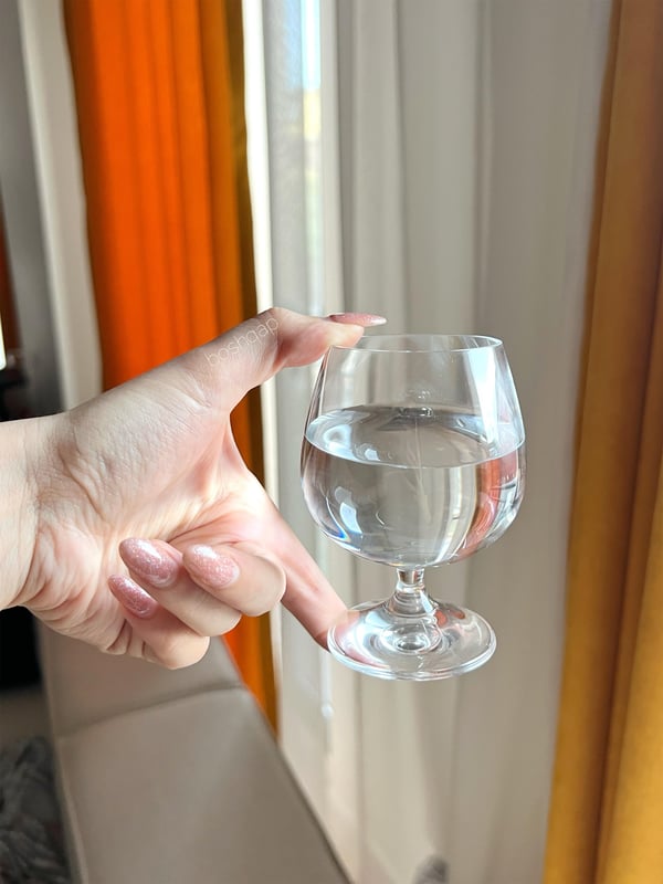 İthal İnce Cam 6 Adet Kahve Yanı 180 ml Kadeh 