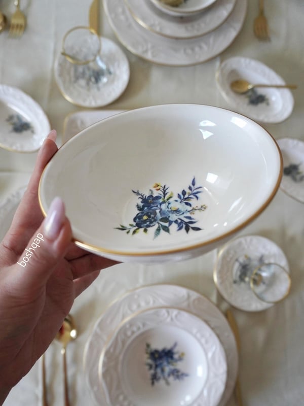 Alya 6 Kişilik 47 Parça Yemek Kahvaltı ve Pasta seti