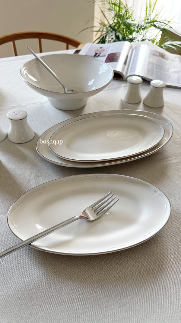 Adore 12 Kişilik 58 Parça Yemek Takımı Gümüş Modelleri ve Fiyatları - BOSHQAP