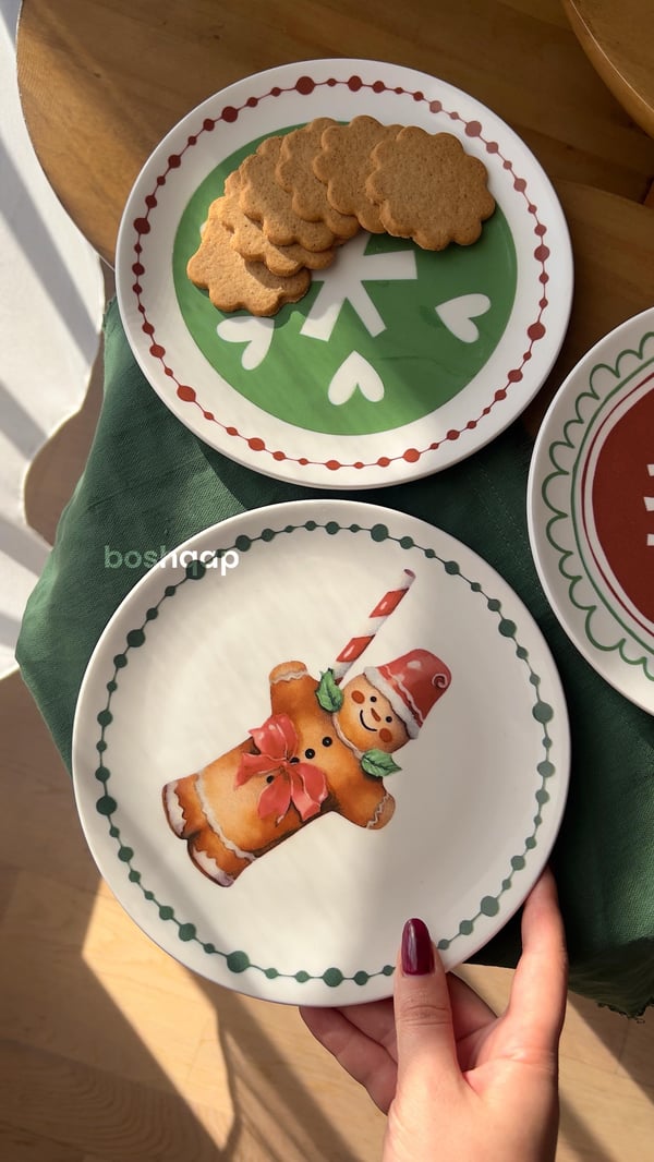  Gingerbread 20 cm 6 Kişilik Pasta Tabağı