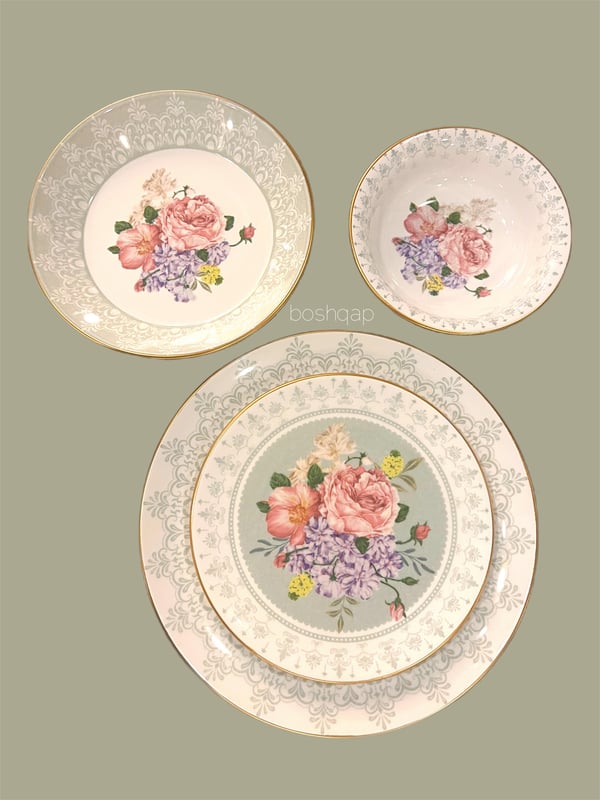 Catherine 6 Kişilik 24 Parça Yemek Seti