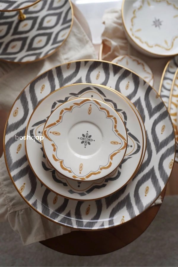 Melina 6 Kişilik 20 Parça Kahvaltı ve Pasta seti