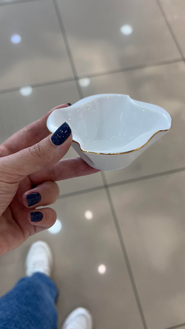 Crimp 6'lı Porselen 8,5 cm Yaldızlı Mini Sunum Kasesi Beyaz Modelleri ve Fiyatları - BOSHQAP