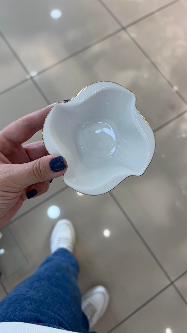 Crimp 6'lı Porselen 8,5 cm Yaldızlı Mini Sunum Kasesi Beyaz Modelleri ve Fiyatları - BOSHQAP