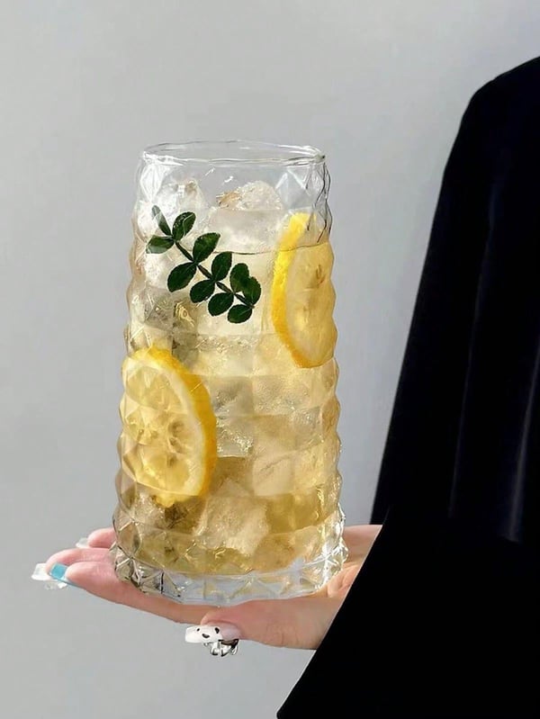 Diamond Desen 500 ml 6'lı Kristal Cam Meşrubat Bardak Takımı