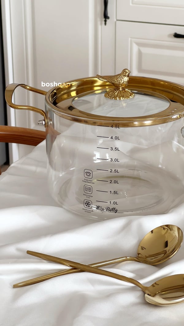 Golden Bird Cam Tencere 4.5lt Modelleri ve Fiyatları - BOSHQAP