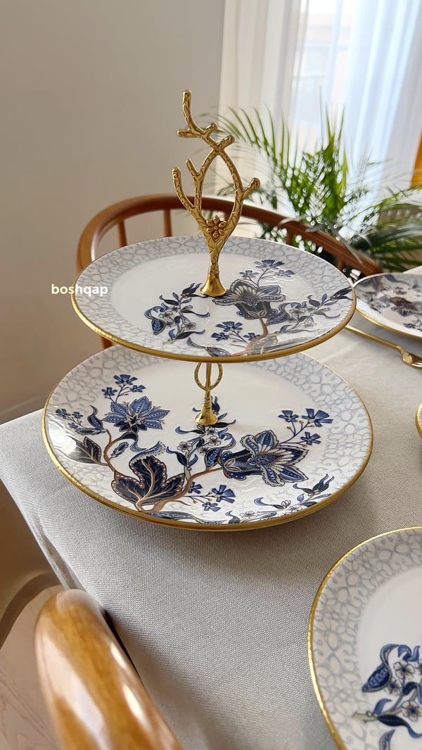 Midnight Flora Katlı Sunumluk Modelleri ve Fiyatları - BOSHQAP