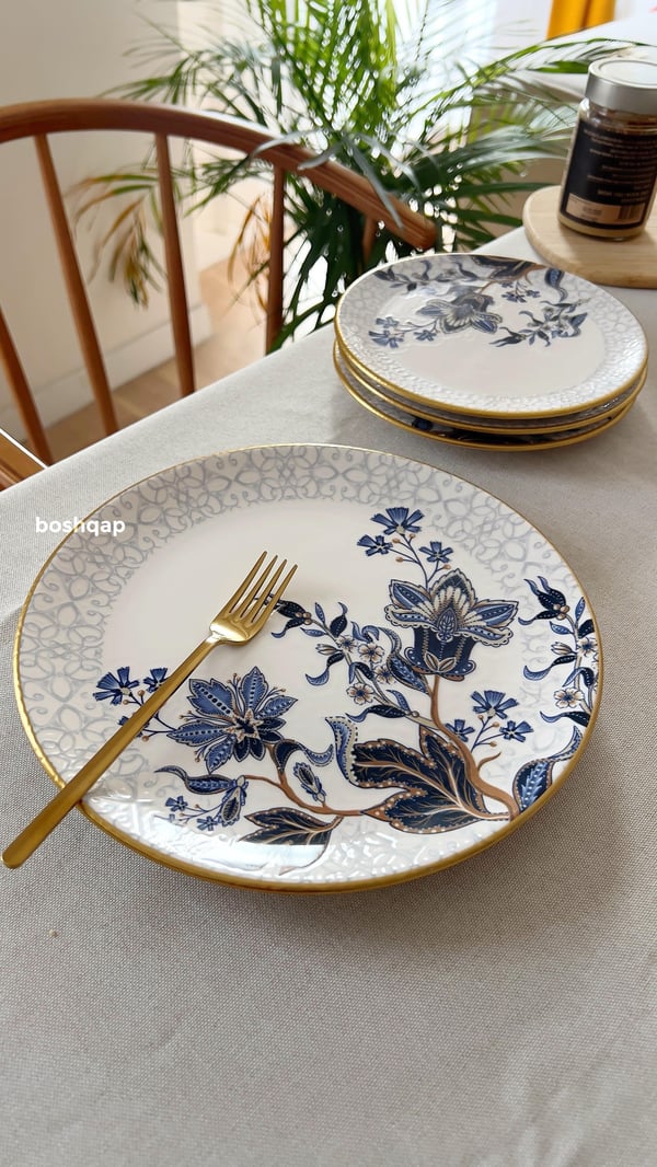 Midnight Floral 6 Kişilik 26cm Servis Tabağı Modelleri ve Fiyatları - BOSHQAP