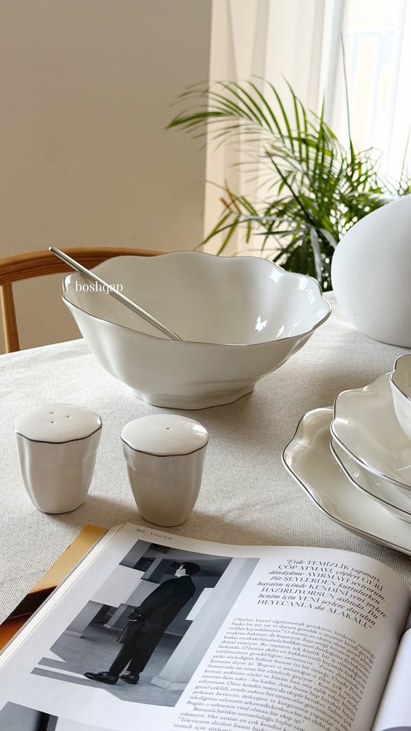 Mierra 12 Kişilik 58 Parça Yemek Takımı Gümüş Modelleri ve Fiyatları - BOSHQAP