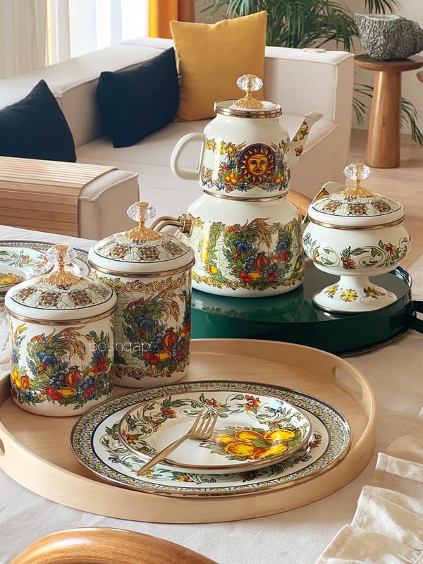 Otantic 8 Parça Emaye Tüm Set