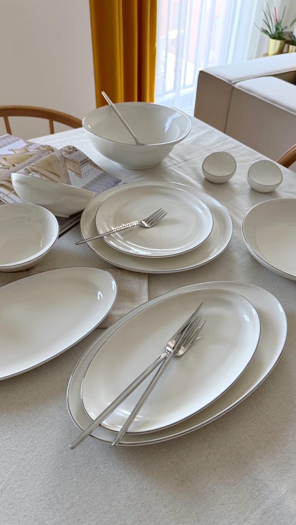 Victorya 12 Kişilik 58 Parça Yemek Takımı Gümüş Modelleri ve Fiyatları - BOSHQAP
