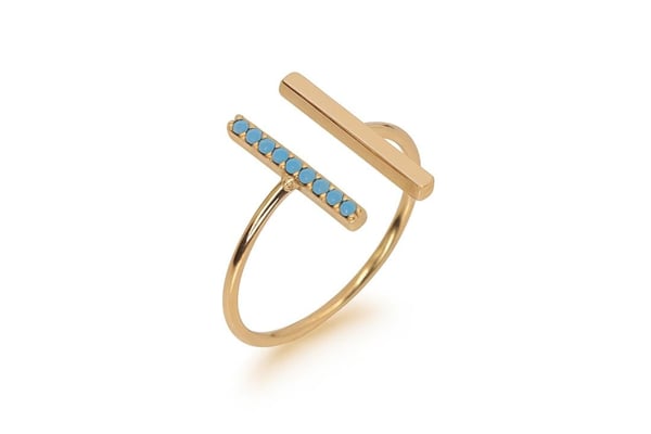 Modern Turquoise Yüzük