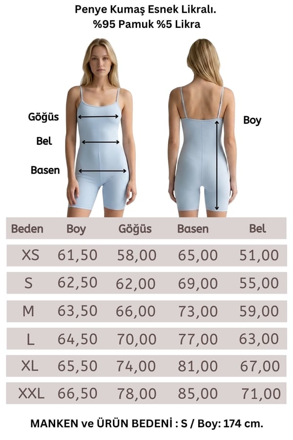 İnce Askılı Body Tulum -Açık Mavi