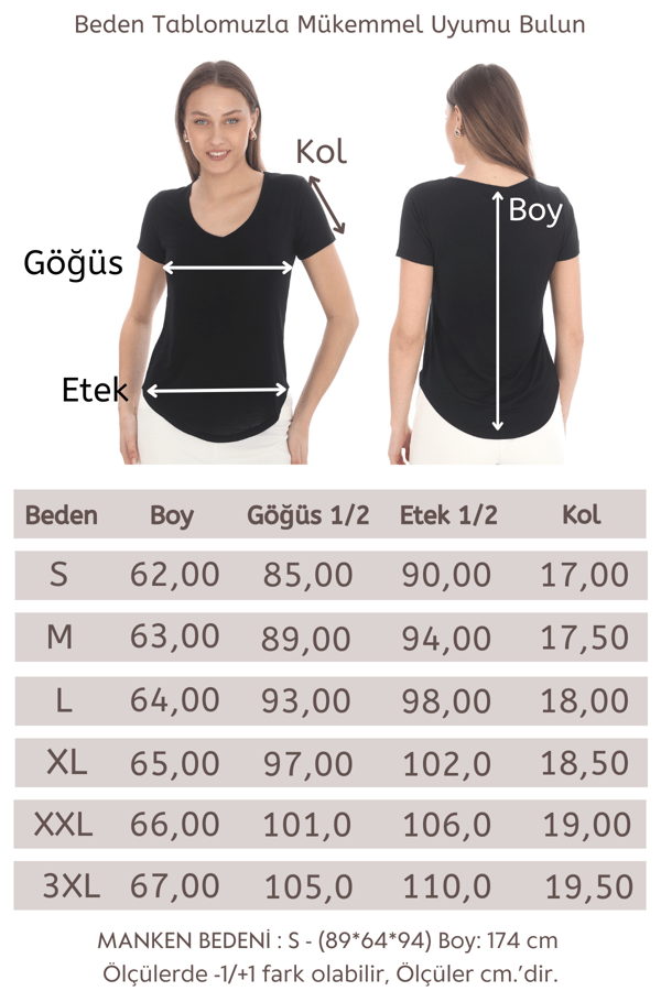 Extra Yumuşak Viscon Tişört-Siyah