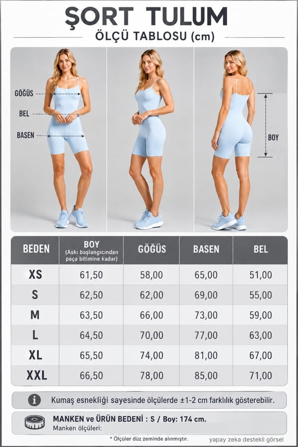 İnce Askılı Body Tulum -Açık Mavi