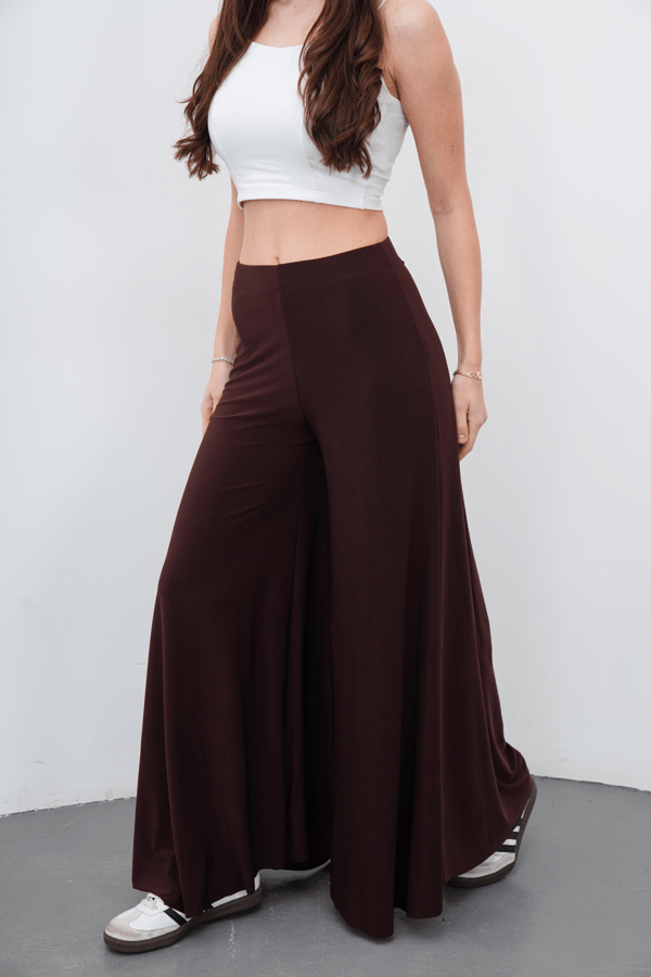 Maxi Tunik & Pantolon Takım-Kahverengi