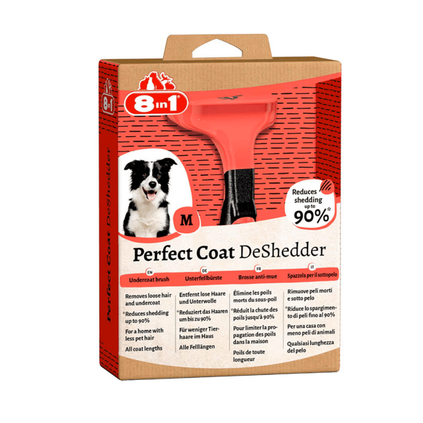 8in1 Perfect Coat DeShedder Köpekler İçin Tarak (M)