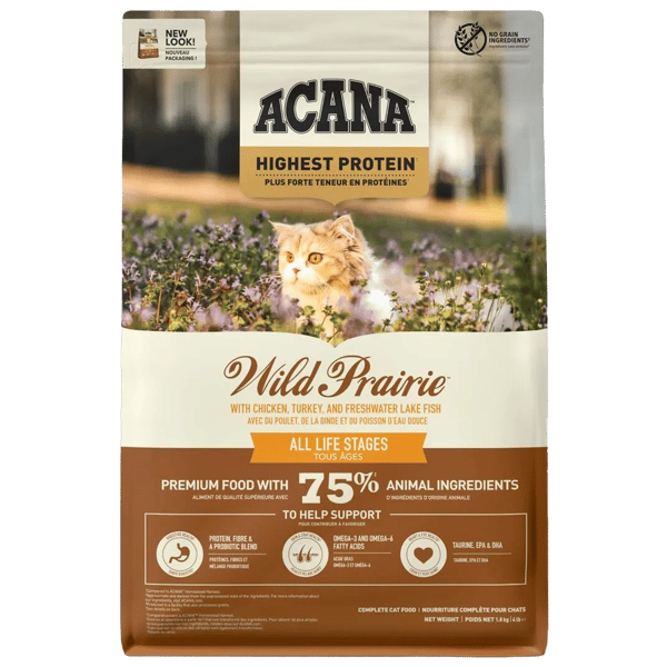 Acana Wild Prairie Tavuklu ve Balıklı Tahılsız Kedi Maması 1,8kg