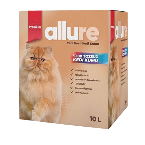 Allure Premium Yüksek Kaliteli Kedi Kumu 10 Lt