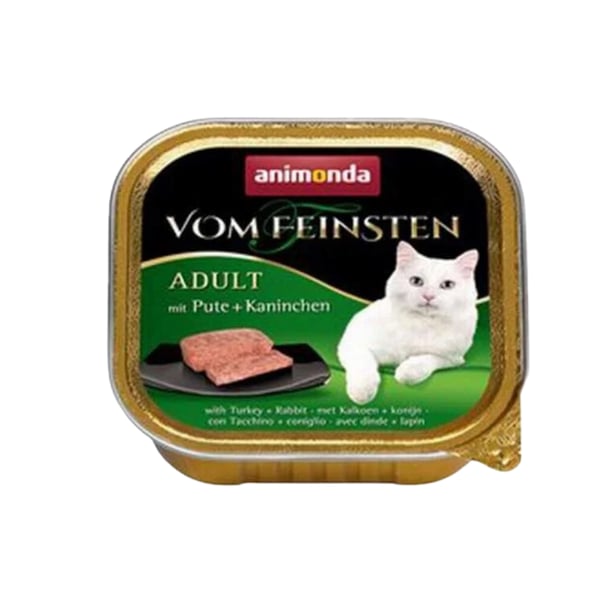 Animonda Vom Feinsten Hindi Etli ve Tavşan Etli Yetişkin Kedi Konservesi 100gr