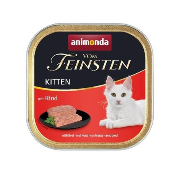 Animonda Vom Feinsten Sığır Etli Yavru Kedi Konservesi 100gr