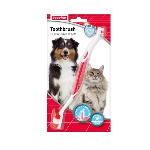 Beaphar Çift Taraflı Köpek Diş Fırçası Seti