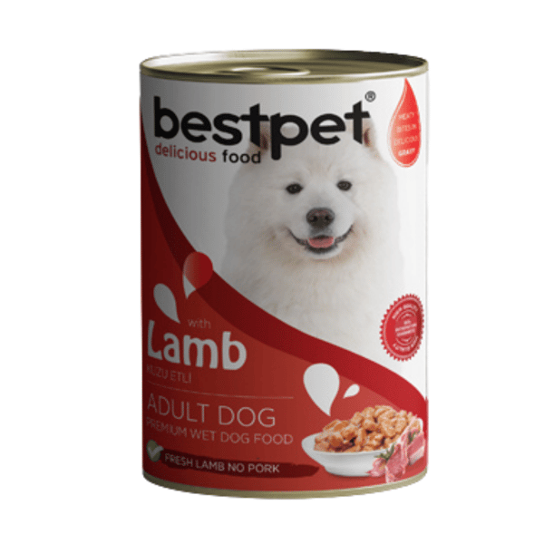 Bestpet Kuzulu Yetişkin Köpek Konservesi 400gr