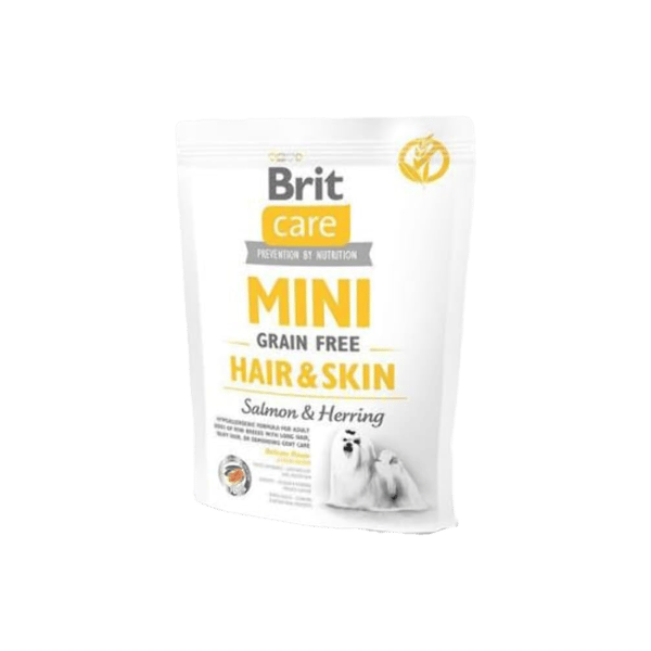 Brit Care Mini Hair&Skin Somonlu ve Ringa Balıklı Tahılsız Köpek Maması 2kg