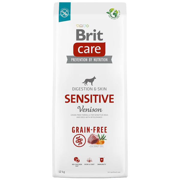 Brit Care Sensitive Digestion & Skin Mono Protein Geyikli Tahılsız Yetişkin Köpek Maması 12kg