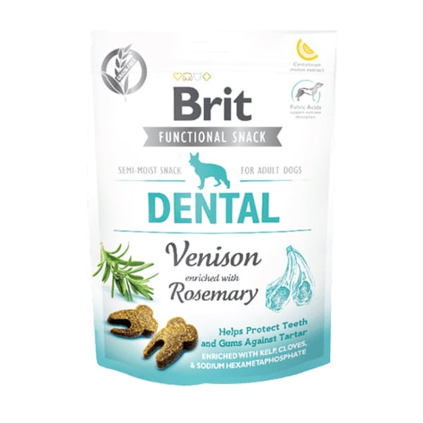 Brit Dental Biberiye ve Geyik Etli Diş Sağlığı için Köpek Ödülü 150gr