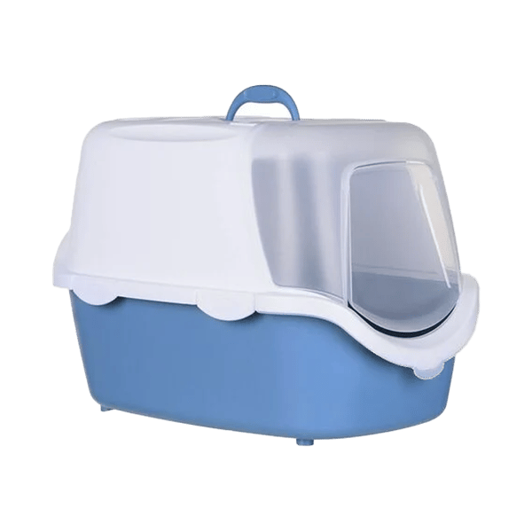 Cathy Easy Clean Kapalı Kedi Tuvaleti Mavi 56x40x40cm
