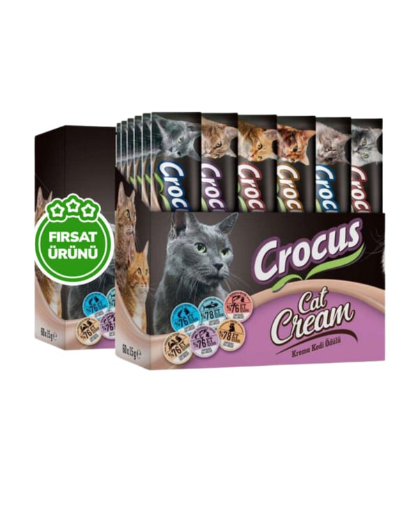 Crocus Multıpack 6 Çeşit Krema Kedi Ödülü 900 Gr 60 Adet x 15 Gr