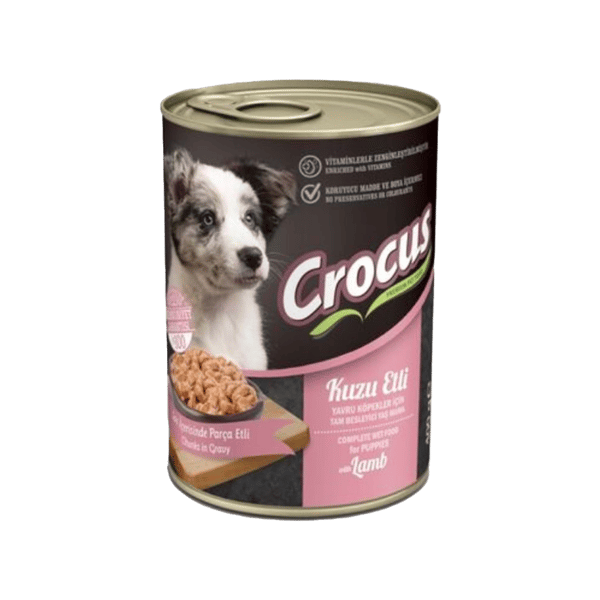 Crocus Sos İçinde Parça Kuzu Etli Yavru Köpek Konservesi 400gr
