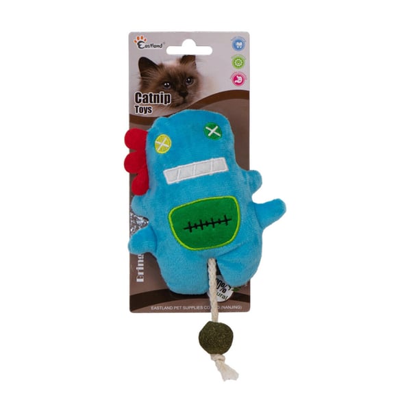 Eastland Kedi Otlu Peluş Mavi Canavar Kedi Oyuncağı 18cm