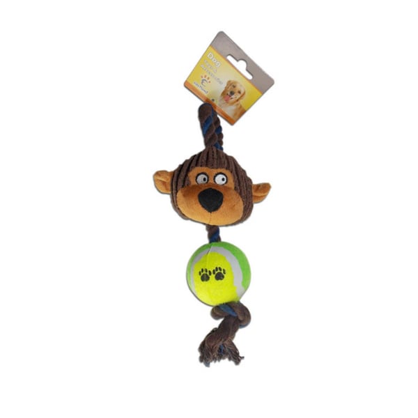 Eastland Maymun ve Tenis Toplu Diş İpi Köpek Oyuncağı 35x12cm