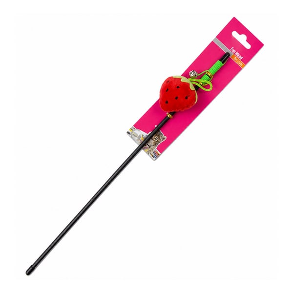 Eastland Peluş Çilekli Kedi Otlu Olta Kedi Oyuncağı 52 cm