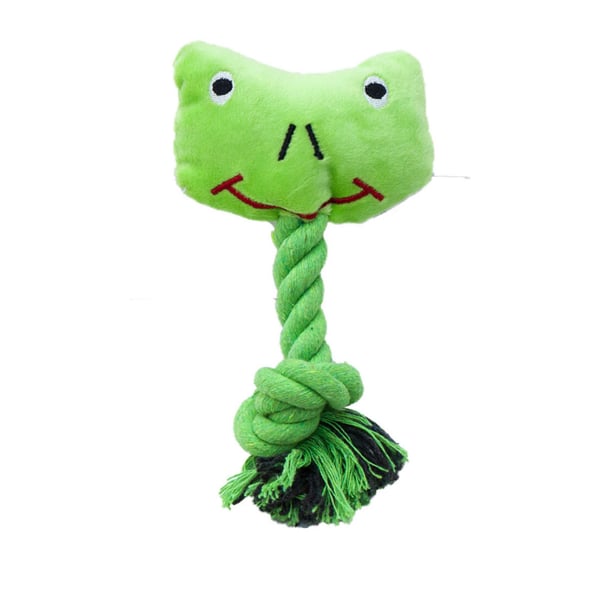 Eastland Sesli İpli Peluş Kurbağa Kedi Oyuncağı 16cm