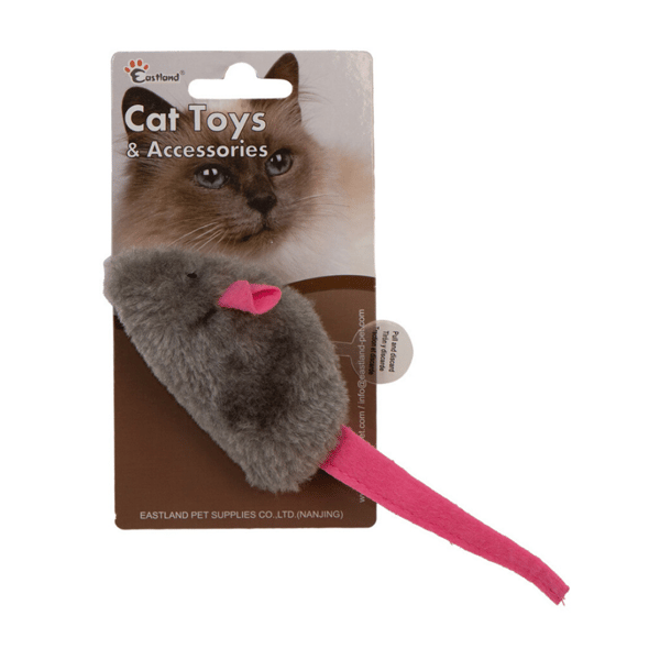 Eastland Sesli Kedi Otlu Peluş Fare Kedi Oyuncağı 8cm