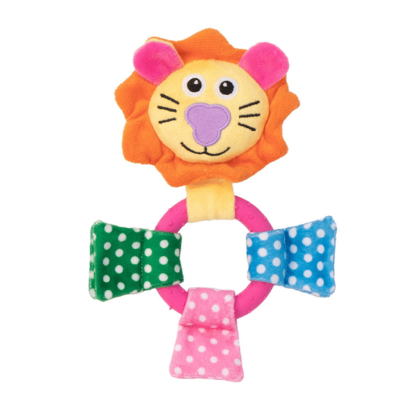 Eastland Sesli Lastik Halkalı Peluş Aslan Köpek Oyuncağı 20cm
