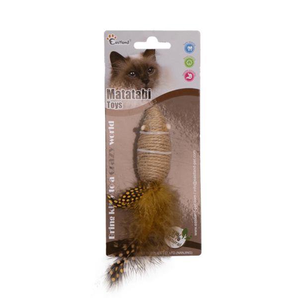 Eastland Tüylü Çıngıraklı Fare Kedi Oyuncağı