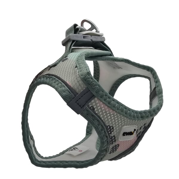 Ewox Air Mesh Puantiyeli Pati Desenli Göğüs Tasması XS