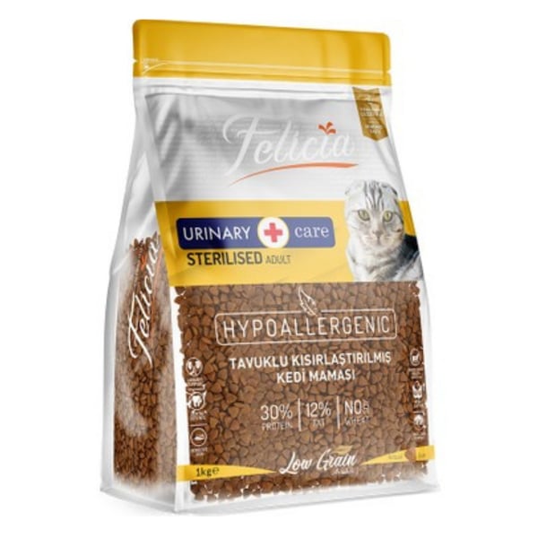 Felicia Kolajenli Tavuklu Az Tahıllı Kısırlaştırılmış Kedi Maması Hipoalerjenik 1 Kg