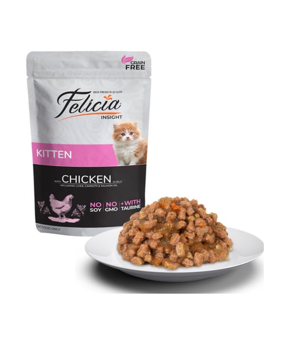 Felicia Tahılsız 85 gr Pouch Yavru Tavuklu Yaş Kedi Maması
