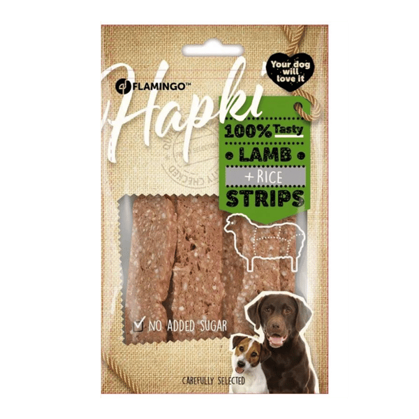 Flamingo Kuzu Etli ve Pirinçli Şekersiz Köpek Ödülü 85gr