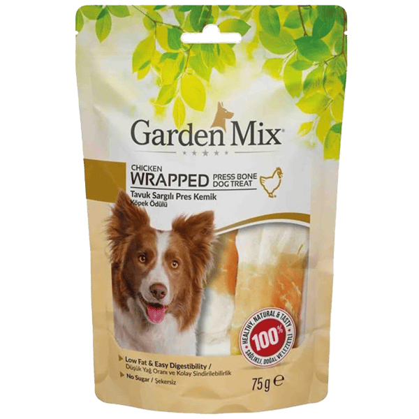 Garden Mix Sargılı Pres Kemik Köpek Ödül Maması 75gr
